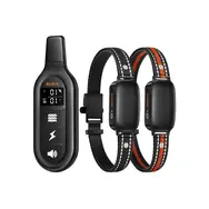 Rojeco PD521 1000m výcvikový obojek pro psy se 2 obojky (černý)