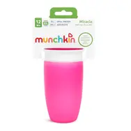 Munchkin - Juniorský netekoucí hrneček 360° 296 ml-růžový / od 6 měsíců