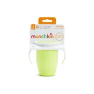 Munchkin - Juniorský netekoucí hrneček 360°s oušky 207 ml-zelený / od 6 měsíců