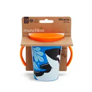 Munchkin - Juniorský hrneček WildLove 360° s oušky 177 ml - kosatka / od 6 měsíců