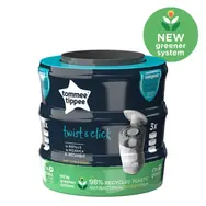 Tommee Tippee Twist & Click náhradní kazety, 3 ks