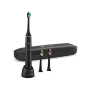TrueLife SonicBrush Compact Black/ Sonický zubní kartáček / 4 režimy / 70.000 kmitů-min / IPX7 / cestovní pouzdro