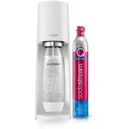 SodaStream Terra bílá / Výrobník sody / bez BPA / 1x láhev 1 L / 1x CO2 plyn