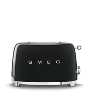 SMEG 50's Retro Style černá / Topinkovač / 950 W / 2 sloty / 2 topinky / 6 stupňů opečení