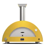 Alfa Forni Moderno 3 žlutá / Pec na pizzu / 500°C / 80 x 50 / na LPG a dřevo 