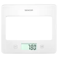 SENCOR SKS 5030WH bílá / digitální kuchyňská váha / max. 5 kg / funkce TARE / dotyk. tlačítka
