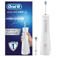 Rozbaleno - Oral-B Aqua Care 6 Pro-Expert bílá / ústní sprcha / 3 úrovně tlaku / 6 čisticích programů / rozbaleno