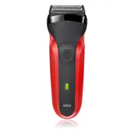 Rozbaleno - Braun Series 3 300s červená / planžetový holicí strojek / 30 min provoz / rozbaleno