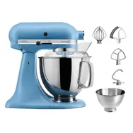 Rozbaleno - KitchenAid 5KSM175PSEVB matná modrá / Kuchyňský robot Artisan / 300W / 4,8L / 10 rychlostí / rozbaleno