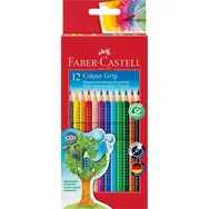 Faber-Castell Colour Grip 2001 - Pastelky trojhranné - 12 ks / rozmývatelné