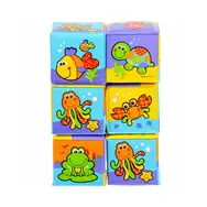 Playgro - Měkké pěnové kostky / od 6 měsíců