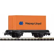 Piko 57022 myTrain Plošinový vagon s kontejnérem DB / Měřítko:H0(1:87) / Délka: 87 mm / Rádius: 358 mm / od 8 let 
