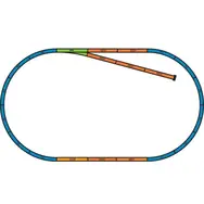 Piko 55366 Podloží pro sady kolejí A+B (základní ovál s kusou kolejí) / Měřítko: H0 (1:87) / od 14 let 