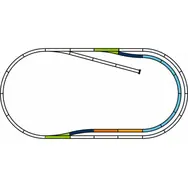Piko 55321 Sada kolejí C (paralelní trať) s podložím / Měřítko: H0 (1:87) / od 14 let 