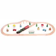 Bigjigs Rail Dřevěná vláčkodráha Flying scotsman / 40 dílů / od 3 let