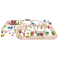 Bigjigs Rail Vláčkodráha a autodráha / 108 dílů / od 3 let