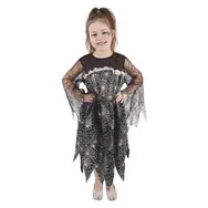 RAPPA Dětský kostým s pavučinou na čarodějnice - Halloween (S) / 4-6 let (110-116 cm)