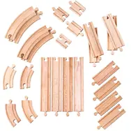 Bigjigs Rail Dřevěné koleje set 24 dílů / od 3 let
