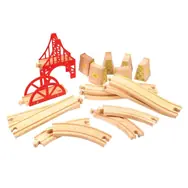 Bigjigs Rail Dřevěné koleje set most 18 dílů / od 3 let