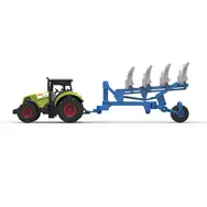 RAPPA - Traktor plastový se zvukem a světlem s vlečkou pro orbu / od 3 let