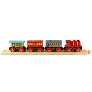 Bigjigs Rail Osobní vlak + 3 koleje / od 3 let