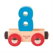 Bigjigs Rail vagónek dřevěné vláčkodráhy - Číslo 8 / od 3 let