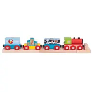 Bigjigs Rail Vlak se zbožím + 3 koleje / od 3 let