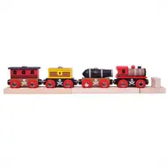 Bigjigs Rail Pirátský vlak + 3 koleje / od 3 let