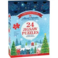 EUROGRAPHICS Puzzle Adventní kalendář: Vánoční vesnice / 24x50 dílků / od 6 let