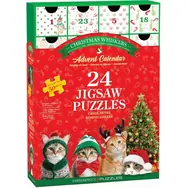 EUROGRAPHICS Puzzle Adventní kalendář: Vánoční vousky / 24x50 dílků / od 6 let