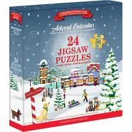 EUROGRAPHICS Puzzle Adventní kalendář: Vánoční jarmark / 24x50 dílků / od 6 let