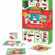 EUROGRAPHICS Puzzle Adventní kalendář: Sladké Vánoce / 24x50 dílků / od 6 let