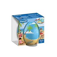 Playmobil® Family Fun 72101 Play Egg: Dovolená na pláži / Počet dílků: 26 / od 4 let