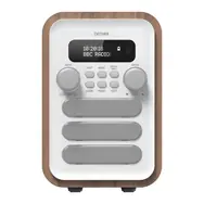 Denver DAB-48 bílá / rádio / DAB+ / FM / Bluetooth / výstup na sluchátka