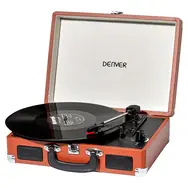 Denver VPL-120 hnědá / Gramofon / připojení k PC pomocí USB / umožňuje nahrávání LP desek do PC