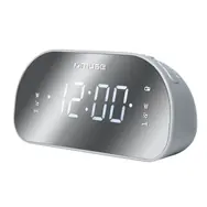 Muse M-170 CMR stříbrná / Budík s rádiem / FM  