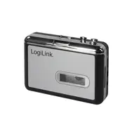 LogiLink UA0156 stříbrná / Kazetový přehrávač / USB-A / 3.5mm 