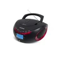 Orava RCD-813 červená / Rádio CD přehrávač / FM / USB / AUX / Bluetooth / 2x2W repro