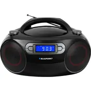 BLAUPUNKT BB18BK černá / Rádiomagnetofon / FM/CD/MP3/USB/AUX / budík / 2x 2W RMS