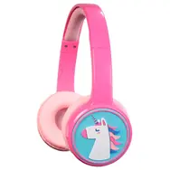 Denver BTH-106P růžová / Dětská bezdrátová sluchátka s mikrofonem / Bluetooth 5.3