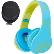 PowerLocus P2 Kids Blue/Green / Dětská bezdrátová sluchátka s mikrofonem / Bluetooth 5.3