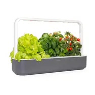 Click And Grow Smart Garden 9 šedá / Chytrý květináč / automatické zavlažování / 3x rajčátka / 3x bazalka / 3x salát