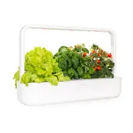 Rozbaleno - Click And Grow Smart Garden 9 bílá / Chytrý květináč / automatické zavlažování / 3x rajčátka / 3x bazalka / / rozbaleno
