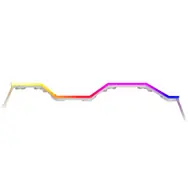 Rozbaleno - Hyte Noodle LN70 ARGB LED Strip bílá / pro y70 / 44x LED  / rozbaleno