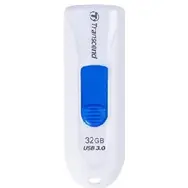 Transcend JetFlash 790 32GB bílo-modrá / Flash Disk / USB 3.2 Gen 1 - (USB-A 3.0) / doprodej