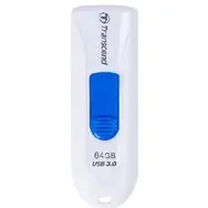 Transcend JetFlash 790 64GB bílo-modrá / Flash disk / USB 3.2 Gen 1 - (USB-A 3.0)