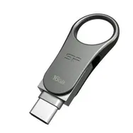Silicon Power Mobile C80 Duální USB flash disk 16GB / 16GB/ USB-C / USB 3.0 / kovový
