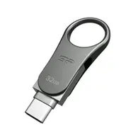 Silicon Power Mobile C80 Duální USB flash disk 32GB / 32GB/ USB-C / USB 3.0 / kovový