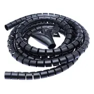 CONNECT IT trubice pro vedení kabelů WINDER (2.5m x 20mm) černá