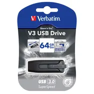 Verbatim Store 'n' Go V3 64GB černá / Flash Disk / USB 3.0 / čtení: 80MBs / zápis: 25MBs